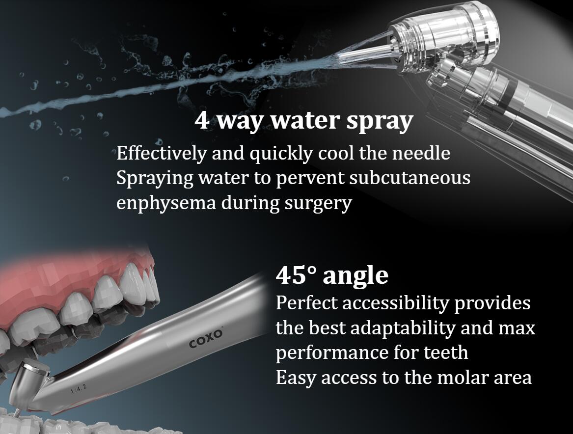 COXO contra angle C7-3S 45° angle / 1:4.2 speed ,can be used with COXO implant motor